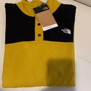 The North Face Black and Yellow Crew Neck Sweater